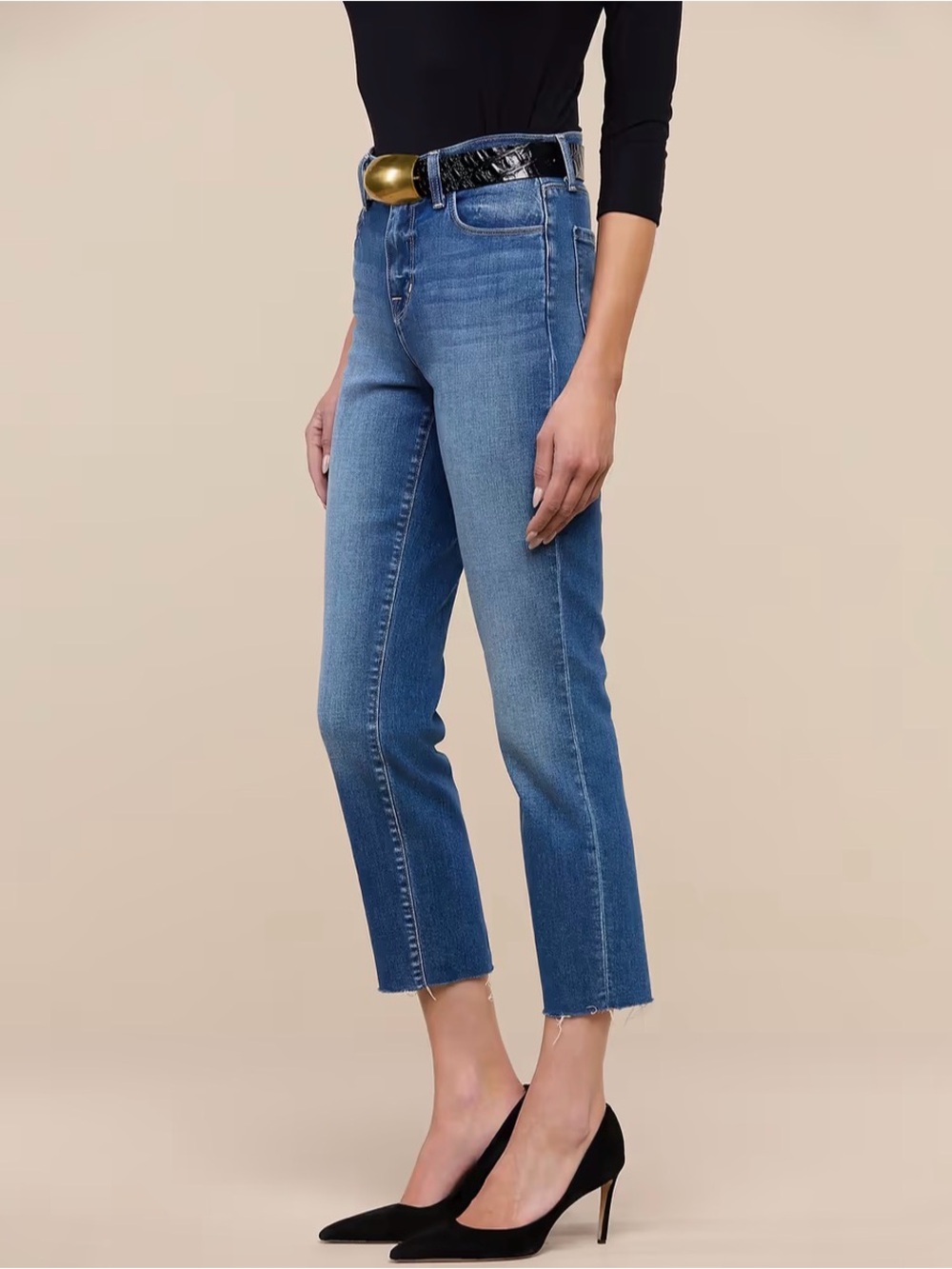 NEW L’Agence Women’s 25 Slim Leg Cropped Jean - Picture 3 of 6